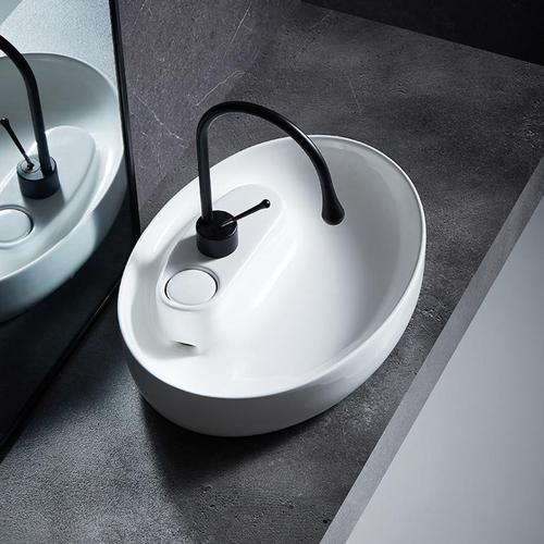 inch oval ceramic above counter